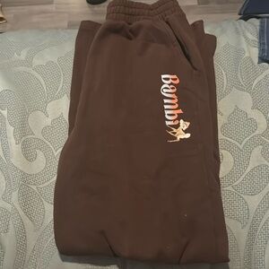 Brown sweatpants